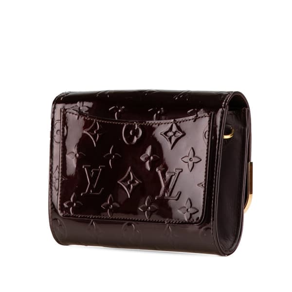 Pre-owned Louis Vuitton Monogram Vernis Rossmore PM Purple