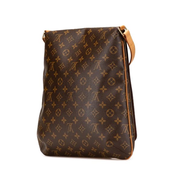 Pre-owned Louis Vuitton Monogram Musette Salsa GM Brown
