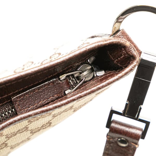 Pre-owned Gucci GG Canvas Crossbody Brown