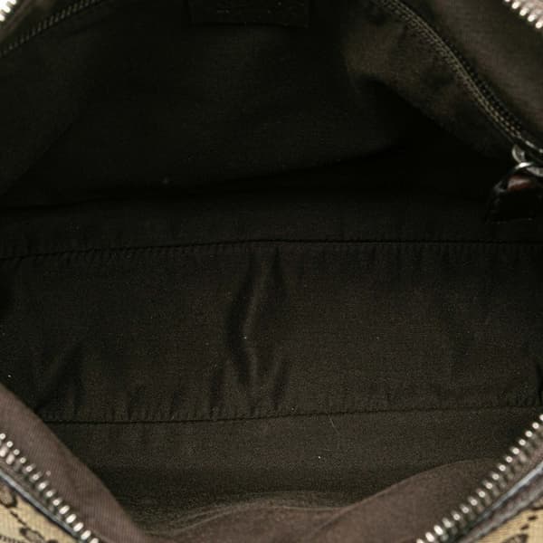 Pre-owned Gucci GG Canvas Crossbody Brown