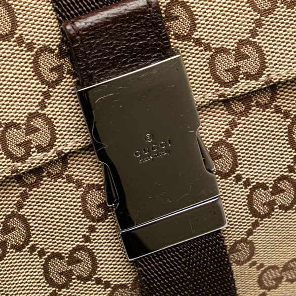 Pre-owned Gucci GG Canvas Crossbody Brown