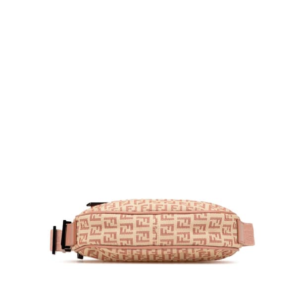 Pre-owned Fendi Zucchino Canvas Crossbody Brown