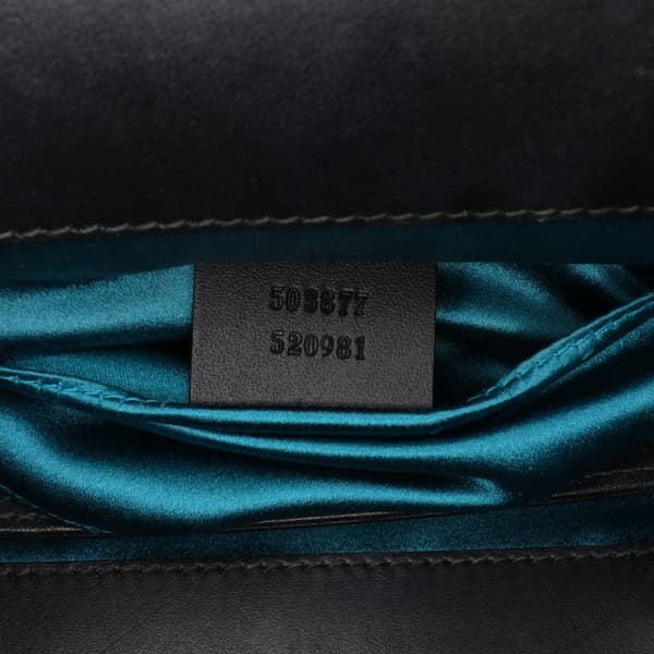 Pre-owned Gucci Small Suede Ophidia Chain Crossbody Black