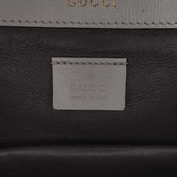 Pre-owned Gucci Mini Leather Sylvie 1969 Crossbody White