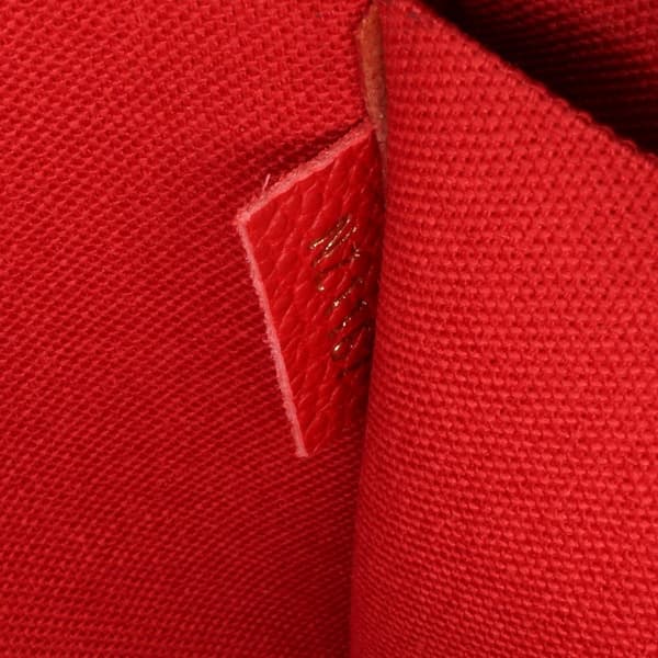 Pre-owned Louis Vuitton Monogram Empreinte Pochette Felicie Red