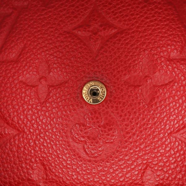 Pre-owned Louis Vuitton Monogram Empreinte Pochette Felicie Red