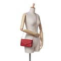 Pikkukuva 10 / 10: Pre-owned Louis Vuitton Monogram Empreinte Pochette Felicie Red