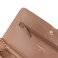 Miniatyrbild 7 av 10: Pre-owned Chanel Caviar CC Filigree Wallet On Chain Brown