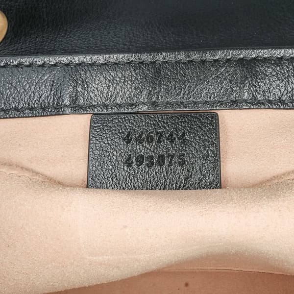 Pre-owned Gucci Mini GG Marmont Matelasse Leather Torchon Flap Crossbody Brown