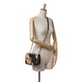 Miniatyrbillede 7 af 8: Pre-owned Gucci Mini GG Marmont Matelasse Leather Torchon Flap Crossbody Brown