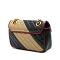 Miniatyrbillede 2 af 8: Pre-owned Gucci Mini GG Marmont Matelasse Leather Torchon Flap Crossbody Brown