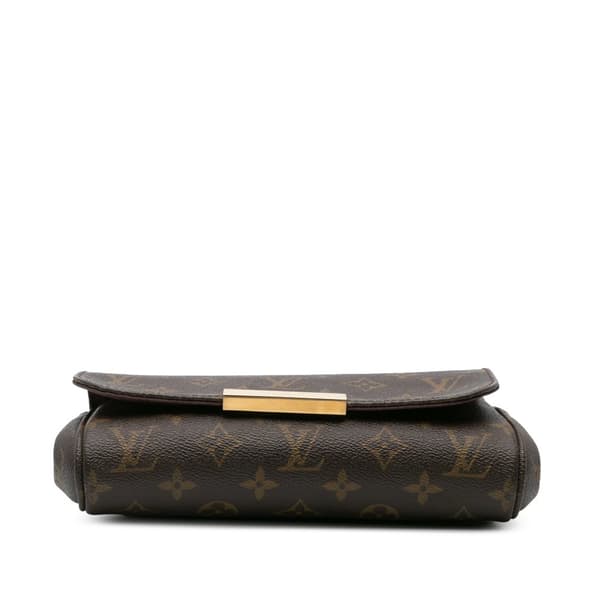 Pre-owned Louis Vuitton Monogram Favorite PM Brown
