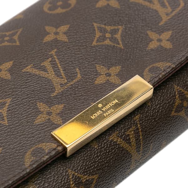 Pre-owned Louis Vuitton Monogram Favorite PM Brown