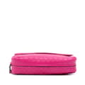 Miniatyrbild 3 av 10: Pre-owned Bottega Veneta Leather Intrecciomirage Butterfly Chain Flap Pink