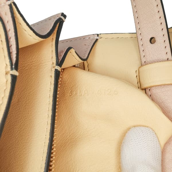 Pre-owned Celine Small Calfskin Classic Box Pink