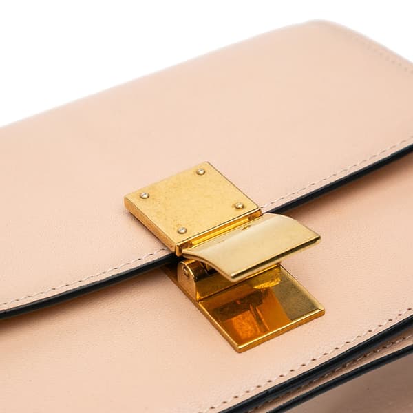 Pre-owned Celine Small Calfskin Classic Box Pink