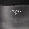 Miniatyrbild 5 av 10: Pre-owned Chanel Quilted Suede Cocostellar Wallet on Chain Black