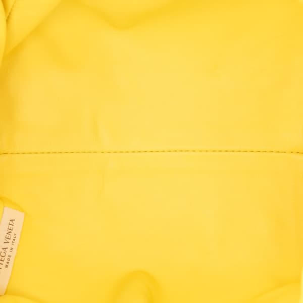 Pre-owned Bottega Veneta Lambskin The Mini Pouch Yellow