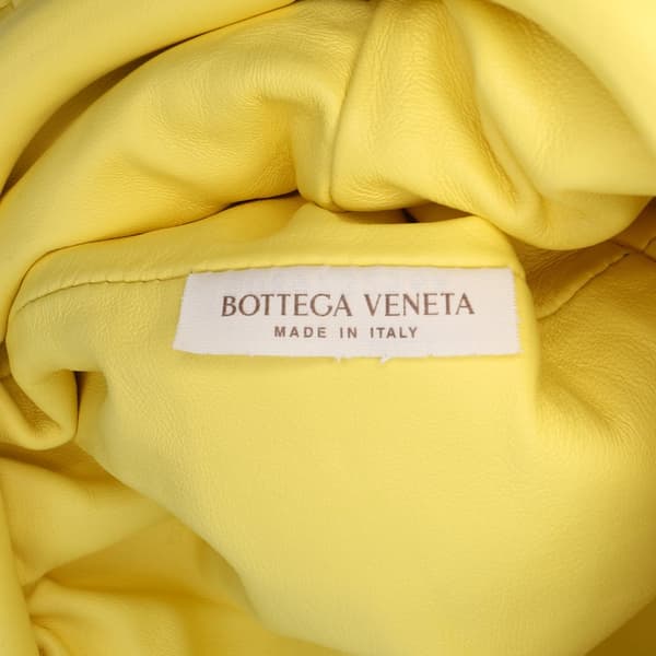 Pre-owned Bottega Veneta Lambskin The Mini Pouch Yellow