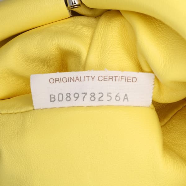 Pre-owned Bottega Veneta Lambskin The Mini Pouch Yellow