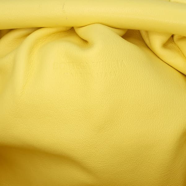 Pre-owned Bottega Veneta Lambskin The Mini Pouch Yellow