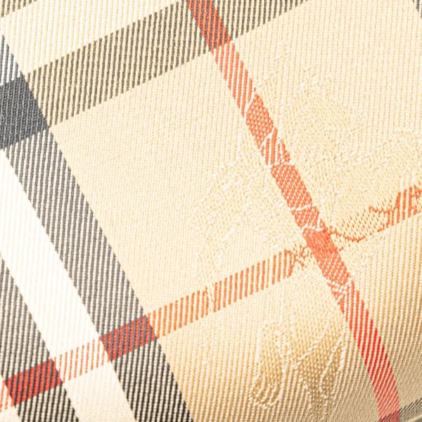 Pre-owned Burberry Haymarket Check Canvas Crossbody Brown