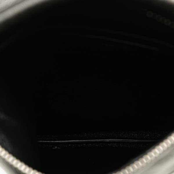 Pre-owned Saint Laurent Antiqued Lambskin Sid Flat Crossbody Black