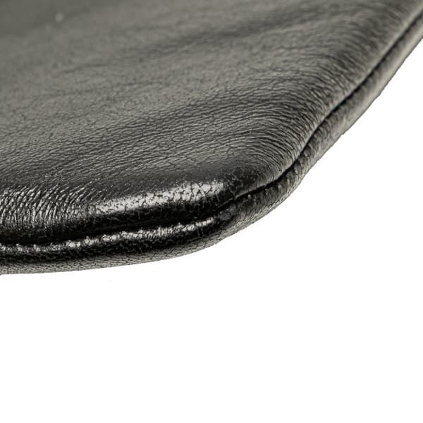 Pre-owned Saint Laurent Antiqued Lambskin Sid Flat Crossbody Black