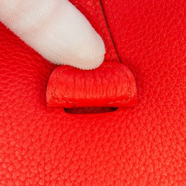Pre-owned Hermès Clemence Evelyne III 29 PM Red