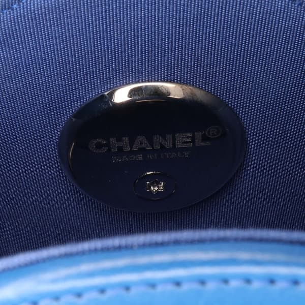 Pre-owned Chanel Lambskin Evening In The Air Crossbody Blue