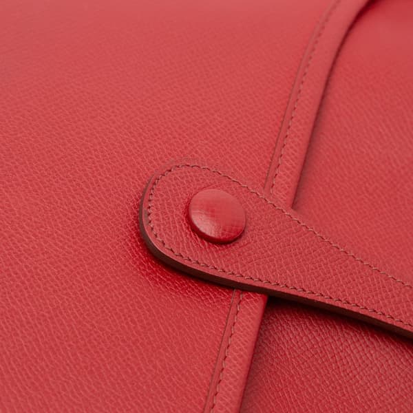 Pre-owned Hermès Epsom Evelyne III PM Red