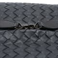 Miniatyrbild 5 av 8: Pre-owned Bottega Veneta Nappa Intrecciato Cube Crossbody Black