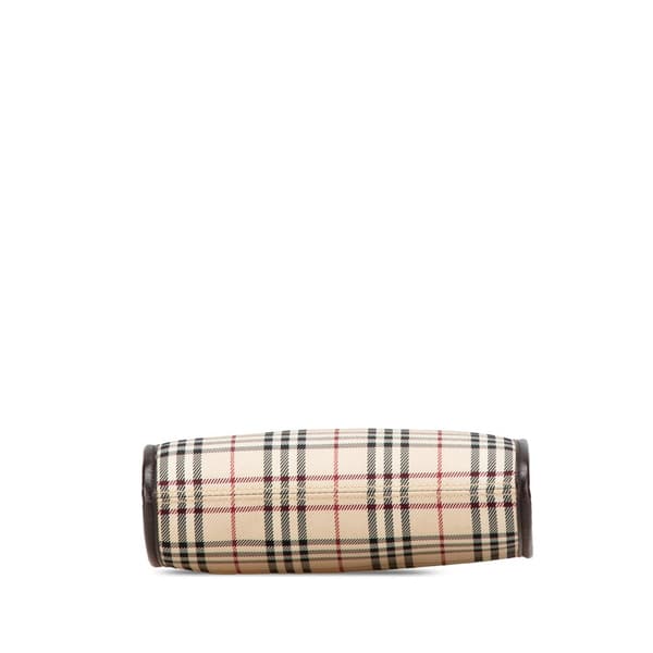 Pre-owned Burberry House Check Canvas Crossbody Brown