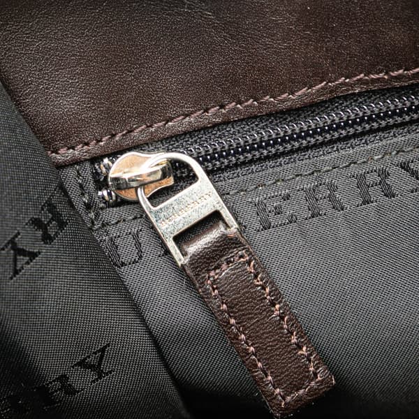 Pre-owned Burberry House Check Canvas Crossbody Brown