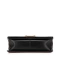 Miniatyrbillede 3 af 10: Pre-owned Chanel Old Medium Braided Chevron Cotton and Lambskin Boy Flap Black