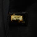 Miniatyrbillede 7 af 10: Pre-owned Chanel Old Medium Braided Chevron Cotton and Lambskin Boy Flap Black