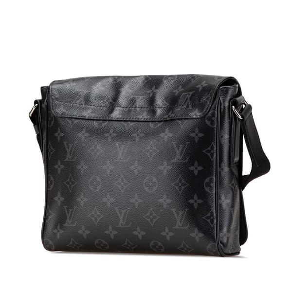 Pre-owned Louis Vuitton Monogram Eclipse District PM Black