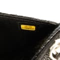 Miniatyrbild 5 av 10: Pre-owned Chanel CC Quilted Crinkled Patent Wallet On Chain Black