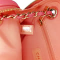 Miniatyrbild 6 av 10: Pre-owned Chanel Lambskin Giant Crystal CC Camera Bag Pink