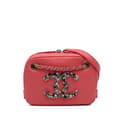 Miniatyrbild 1 av 10: Pre-owned Chanel Lambskin Giant Crystal CC Camera Bag Pink
