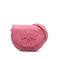 Miniatyrbillede 1 af 10: Pre-owned Chanel Mini CC Quilted Caviar Messenger Flap Pink