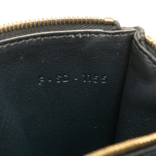 Pre-owned Celine Large Tricolor Leather Pocket Envelope Flap on Chain Blue