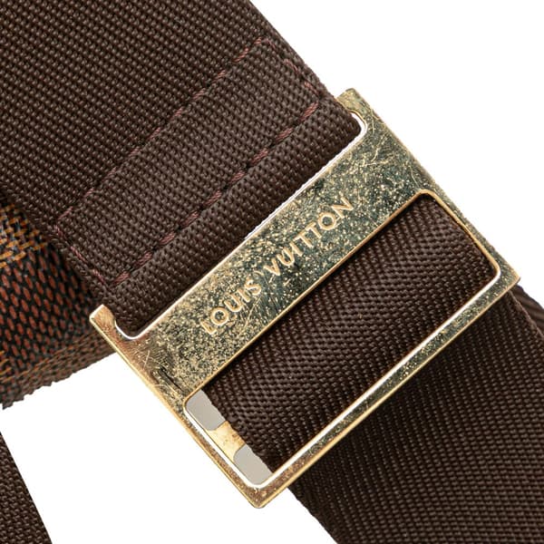 Pre-owned Louis Vuitton Damier Ebene Geronimos Brown