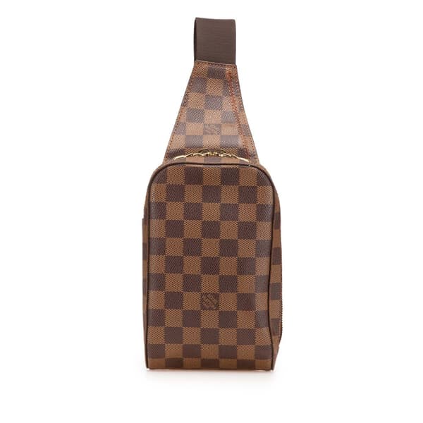 Pre-owned Louis Vuitton Damier Ebene Geronimos Brown