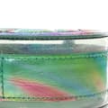 Pikkukuva 10 / 10: Pre-owned Chanel PVC and Metallic Lambskin CC Filigree Round Clutch with Chain Green