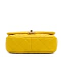 Miniatyrbild 3 av 10: Pre-owned Chanel Small Quilted Lambskin Candy Chain Flap Yellow
