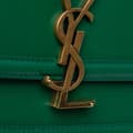 Miniatyrbild 6 av 9: Pre-owned Saint Laurent Small Calfskin Solferino Satchel In Box Green