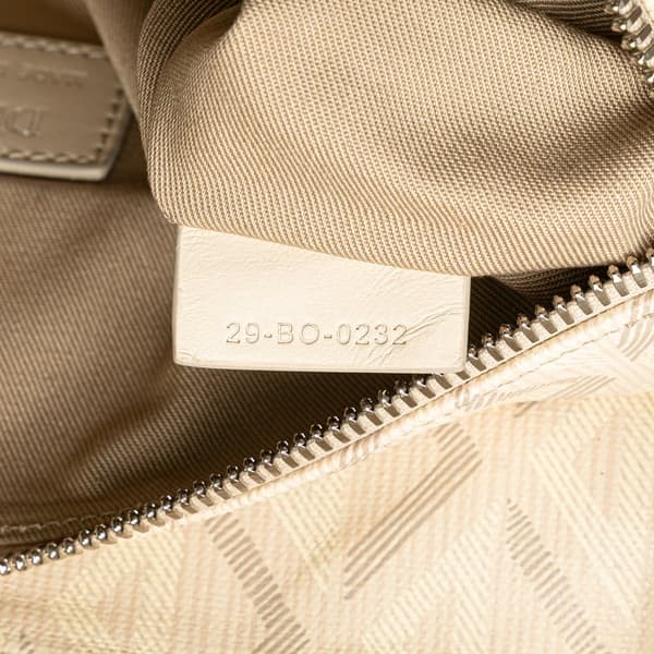 Pre-owned Dior Coated Canvas CD Diamond Nautic Saddle Crossbody Brown