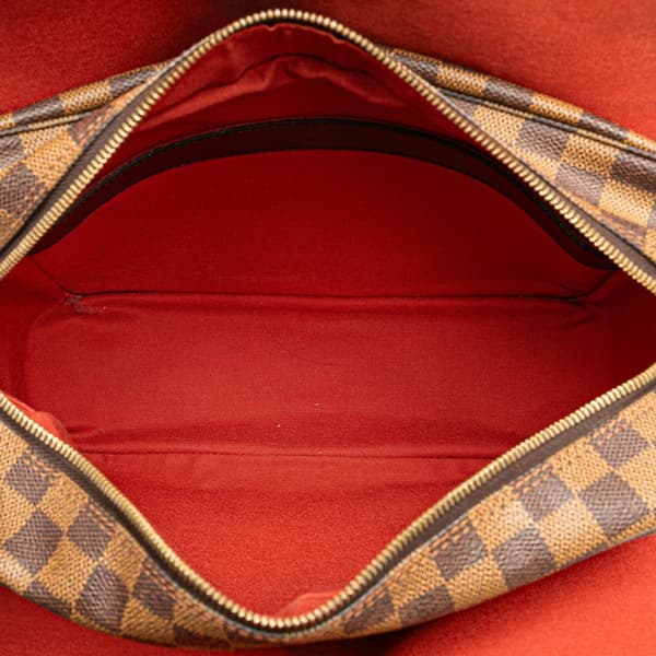 Pre-owned Louis Vuitton Damier Ebene Naviglio Brown