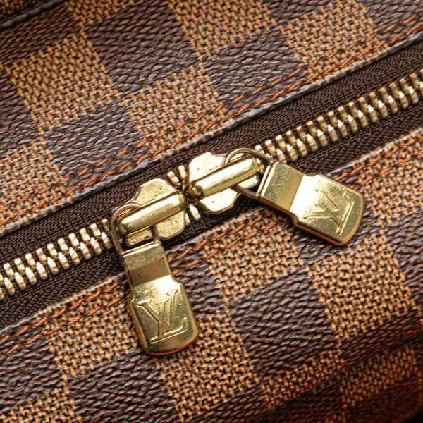 Pre-owned Louis Vuitton Damier Ebene Naviglio Brown